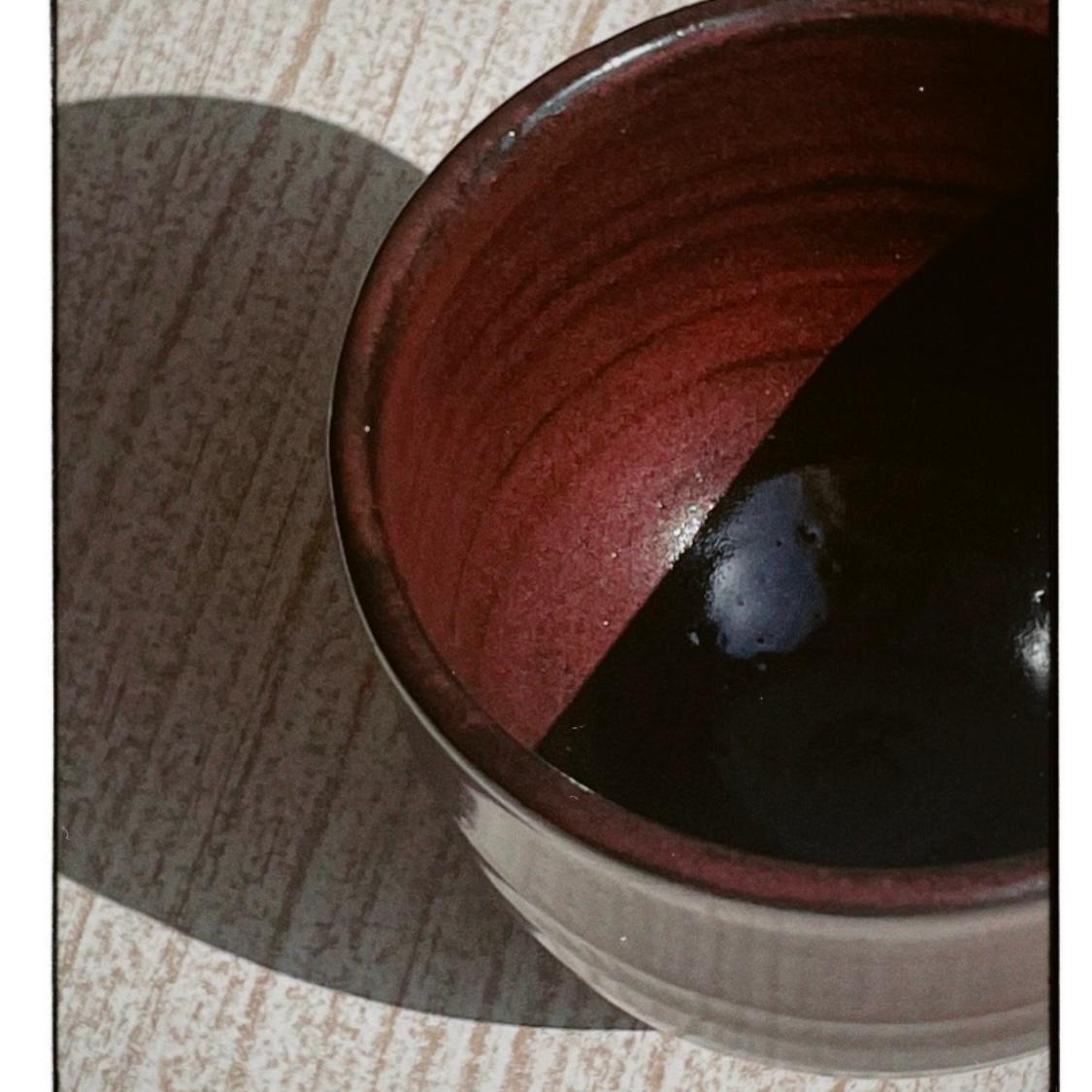 close up of a red cup